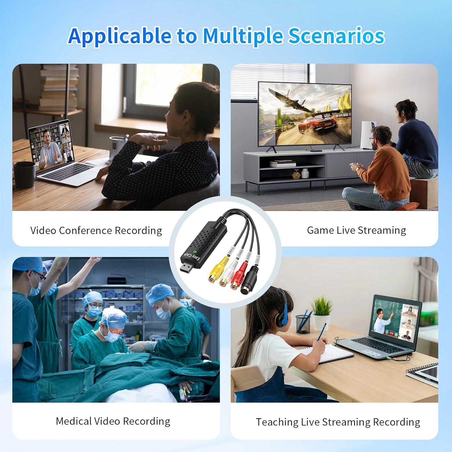 Tarjeta de Captura de Video USB 2.0 LBSC - RCA a Digital 720p