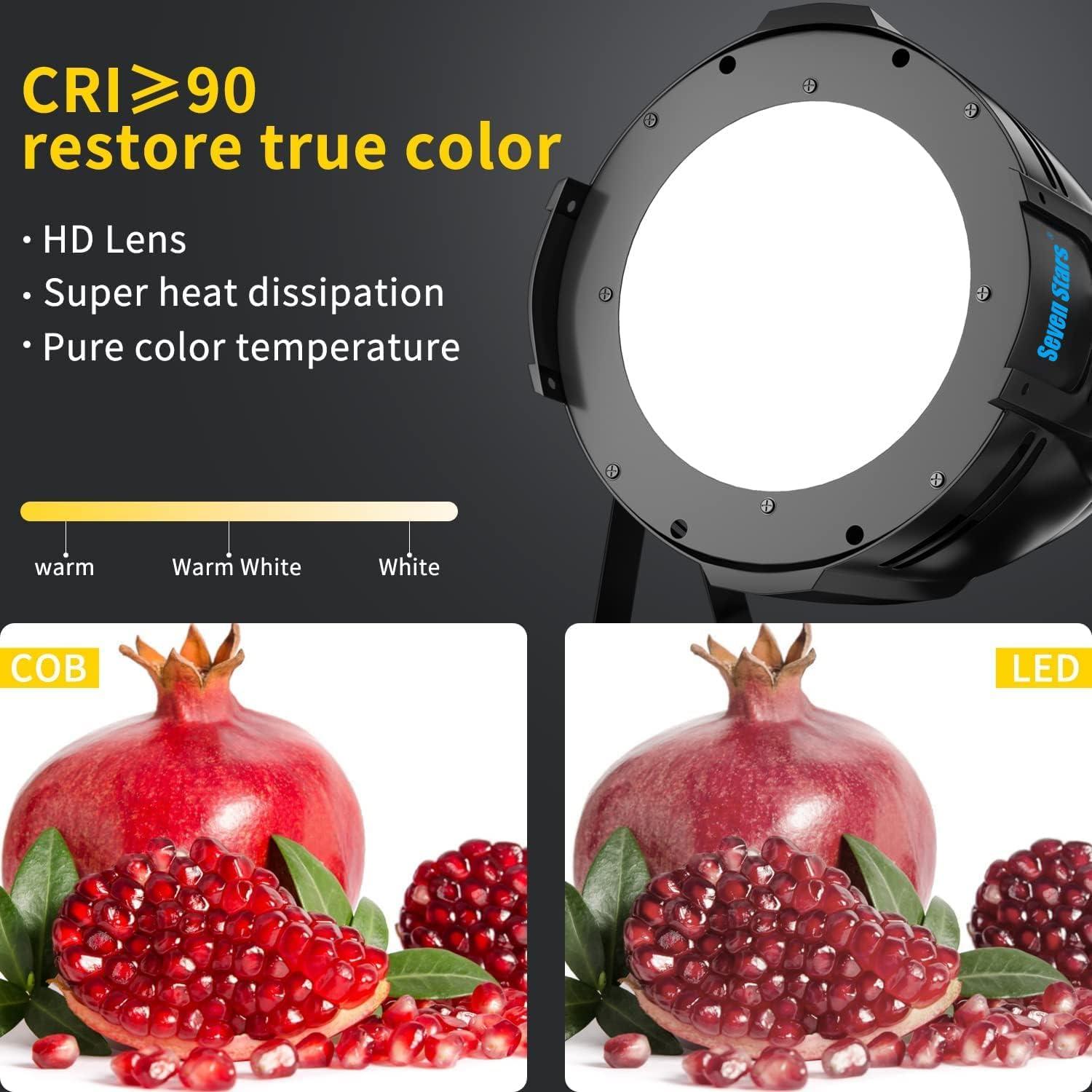 Luces de Escenario Seven Stars 100W COB 4 Unidades