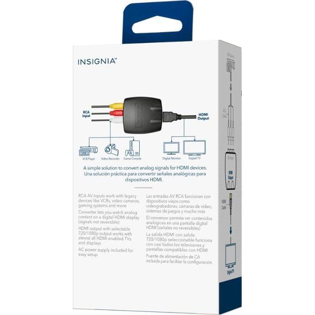 Convertidor RCA a HDMI Insignia 1080P para TV y Consolas