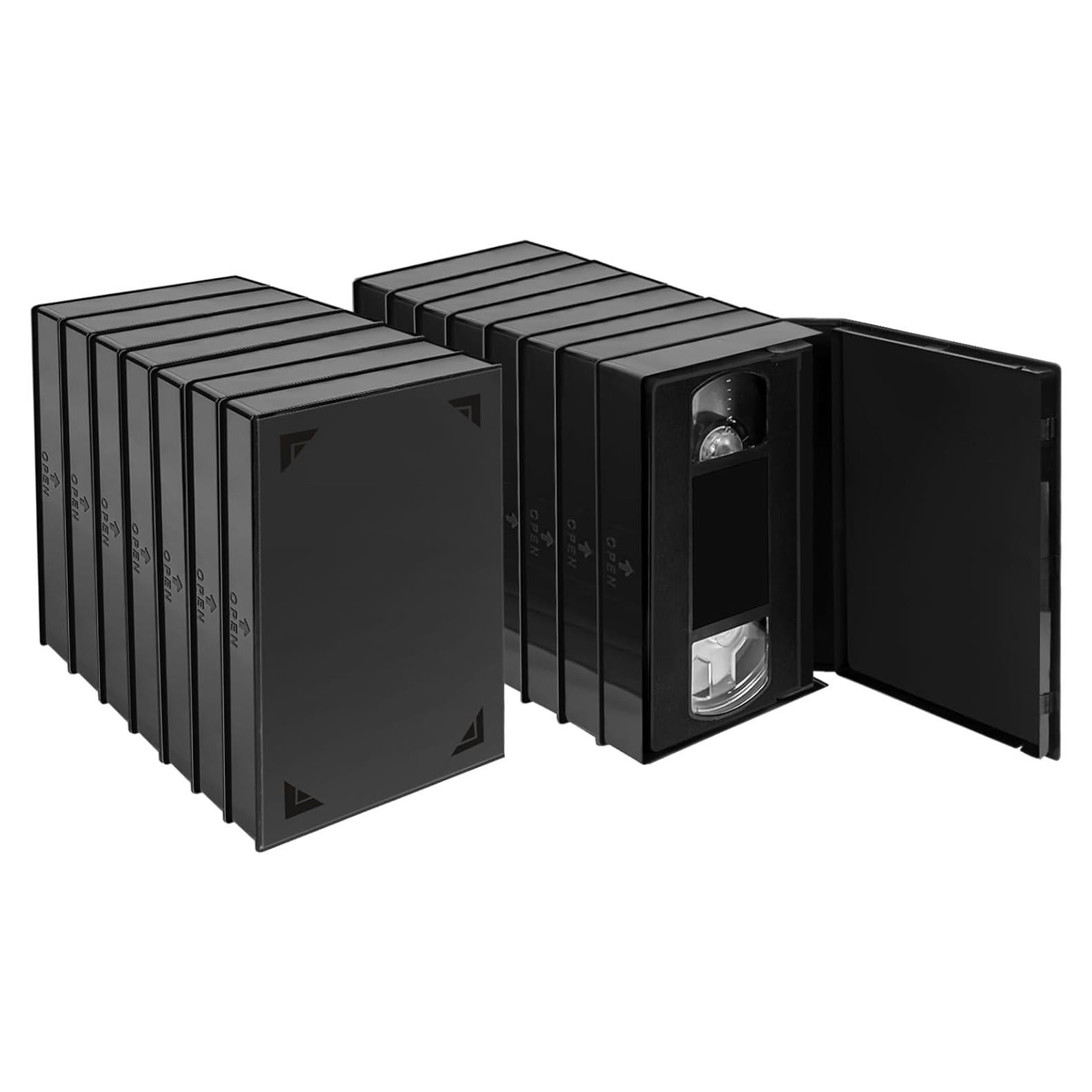Caja Protectora de Cintas VHS BOATISLE 15 Unidades Negra