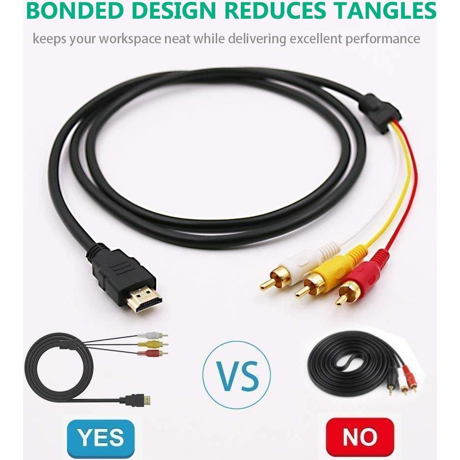 Cable HDMI a RCA 1.5m Power Prime 1080P Unidireccional