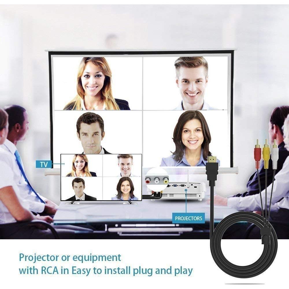 Cable HDMI a RCA 1.5m Power Prime 1080P Unidireccional