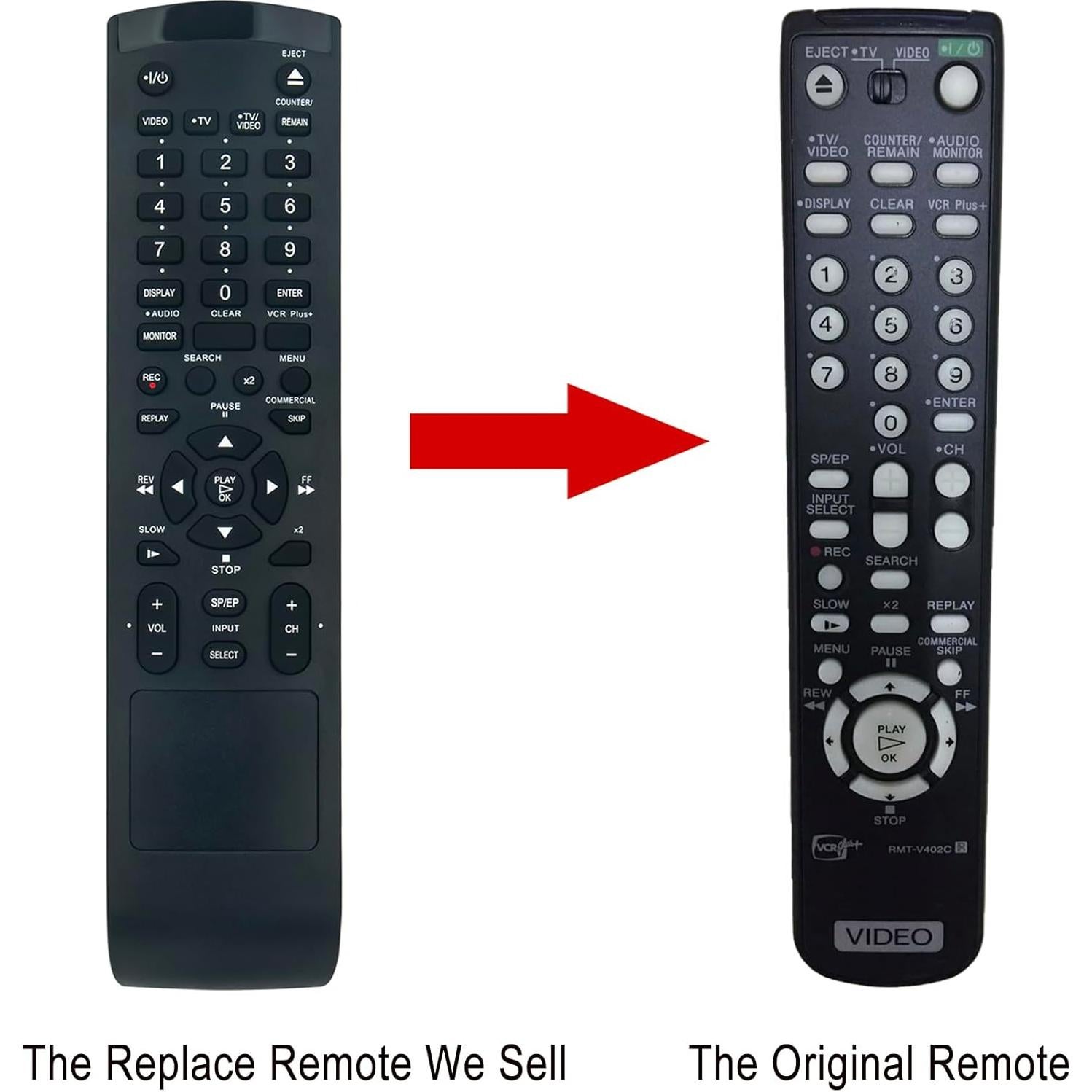 Control Remoto RMT-V402C Compatible Sony Hi-fi VHS VCR