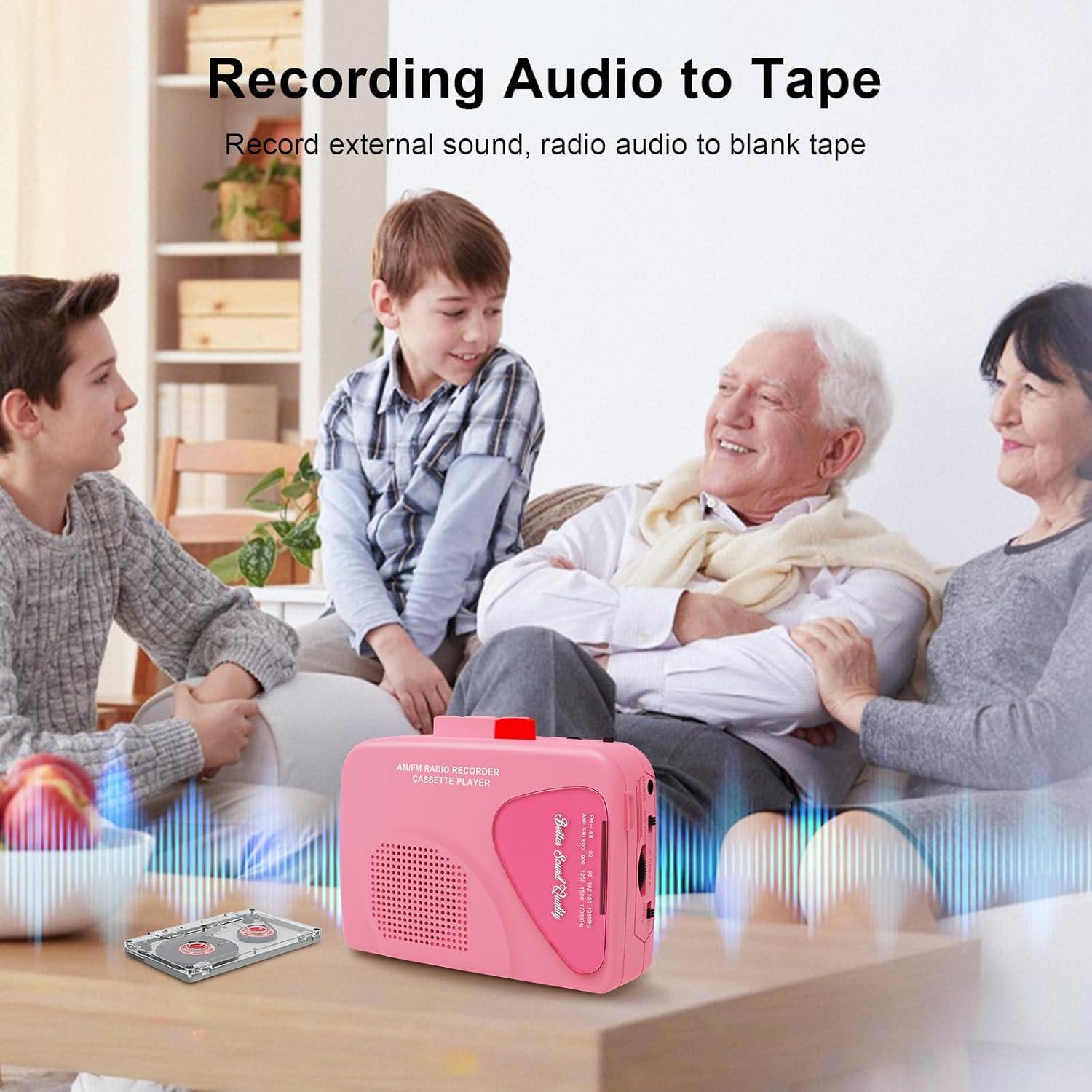 Reproductor de Cassettes Portátil Mersoco T201-2 con Radio AM/FM