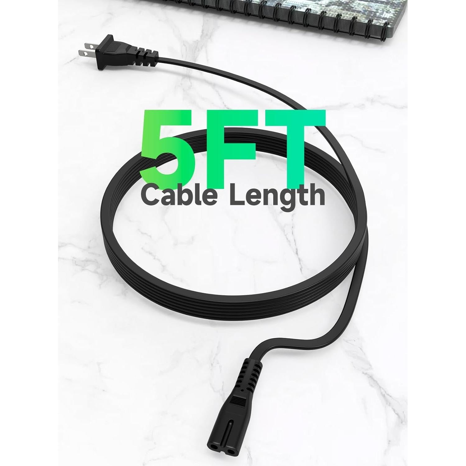 Cable de Alimentación AC 1.5m JVC DR-MV150B VCR DVD