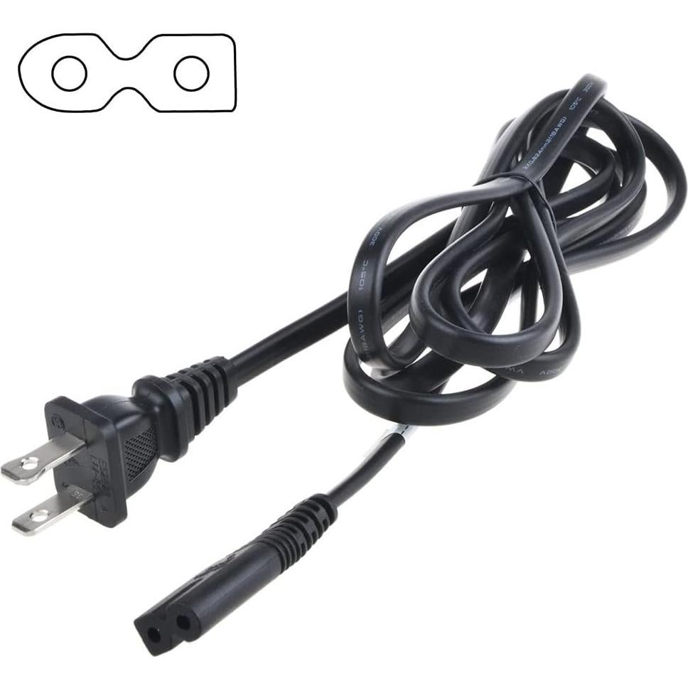 Cable de Enchufe CA 2 Clavijas SKKSource para RCA DRC 8312NC 100-240V