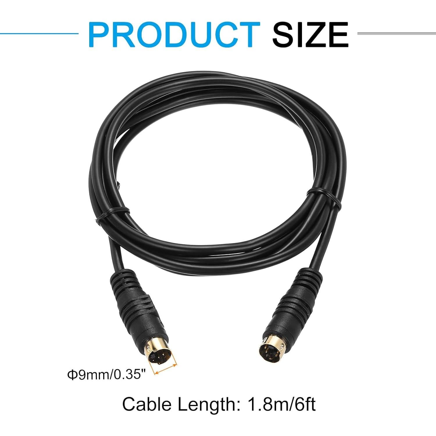 Cable S-Video MECCANIXITY 1.8m Macho a Macho 4 Pines