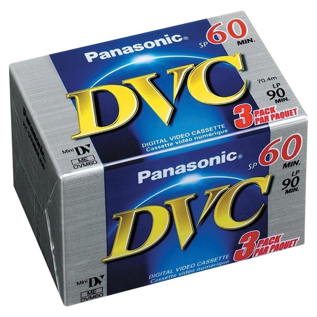 Videocinta miniDV Panasonic AY-DVM60EJ - 60 min, 3 unidades