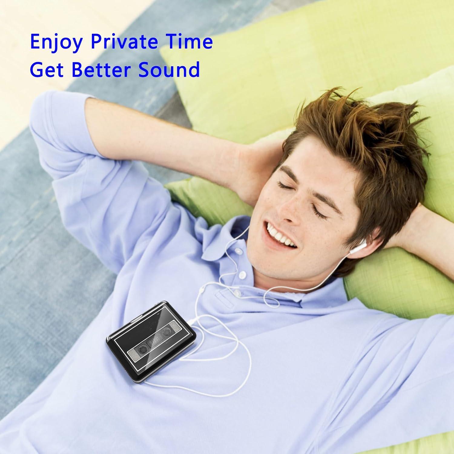 Reproductor de Cinta Mersoco Digital a MP3, Portátil, Negro