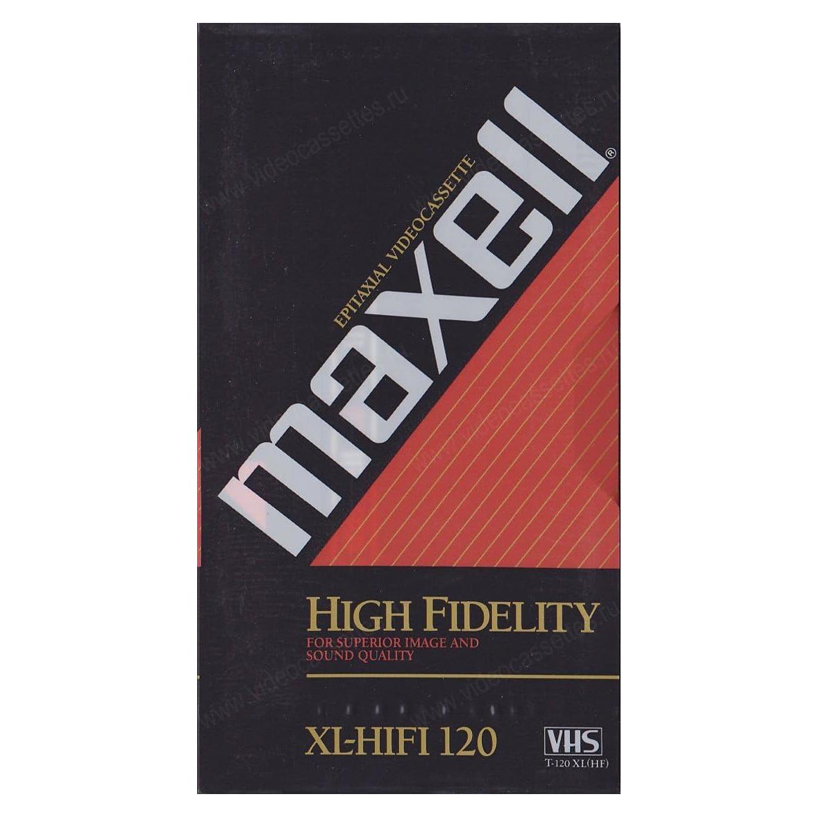 Cinta VHS HiFi Maxell T-120XLHF Profesional 204g