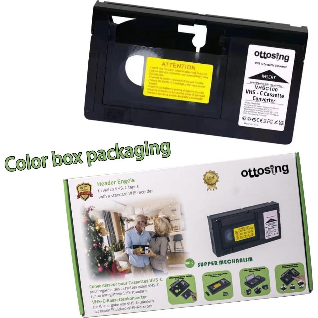 Adaptador VHS-C a VHS motorizado Ottosing - 298g