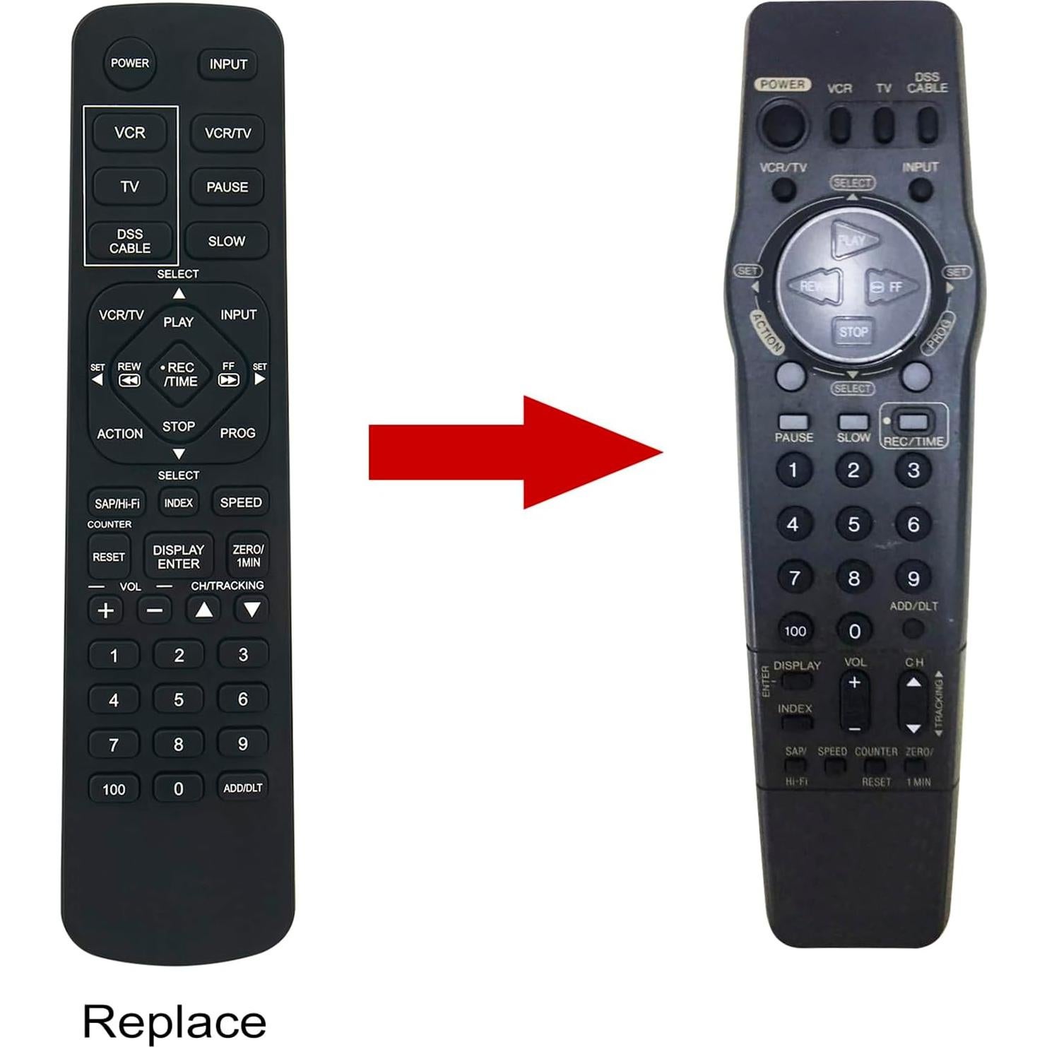 Control Remoto VSQS1559 Compatible Panasonic PV-8450/8453/8451