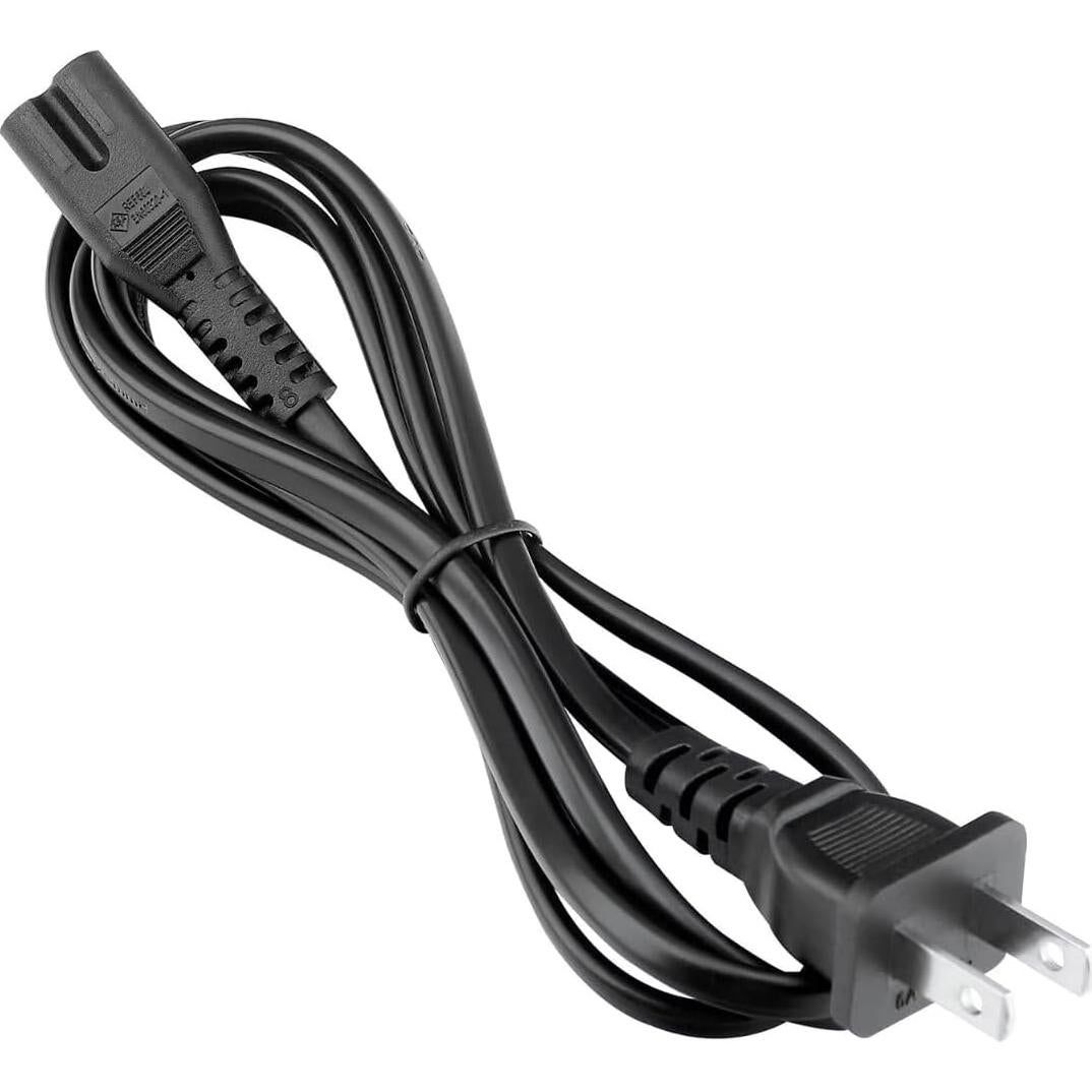 5ft AC Power Cord Cable Compatible with JVC DR-MV150B VHS VCR DVD Player Combo 2-Prong Wire