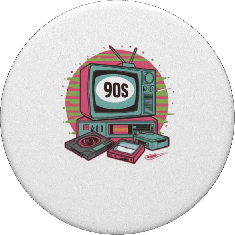 PopSockets Standard PopGrip Reproductor VHS Negro