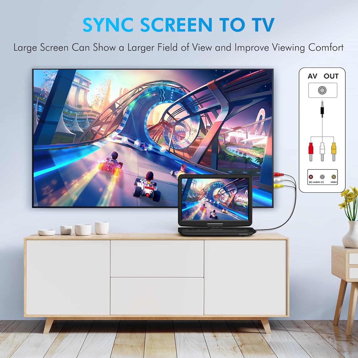 Reproductor de DVD Portátil DEVINC ZC-07 15.6" HD Batería 6h