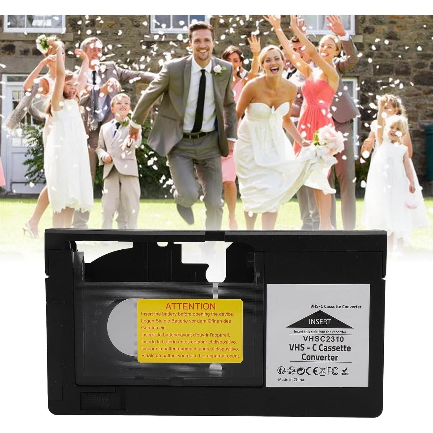 Adaptador VHS-C a VHS LICAVEY con grabación y reproducción