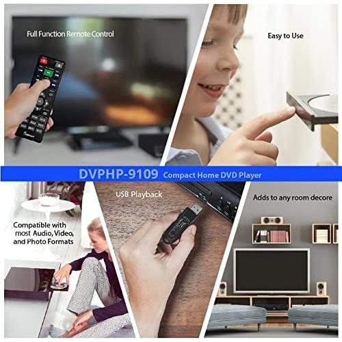 Reproductor de DVD Compacto Impecca DVHP-9109 USB Multi-Región