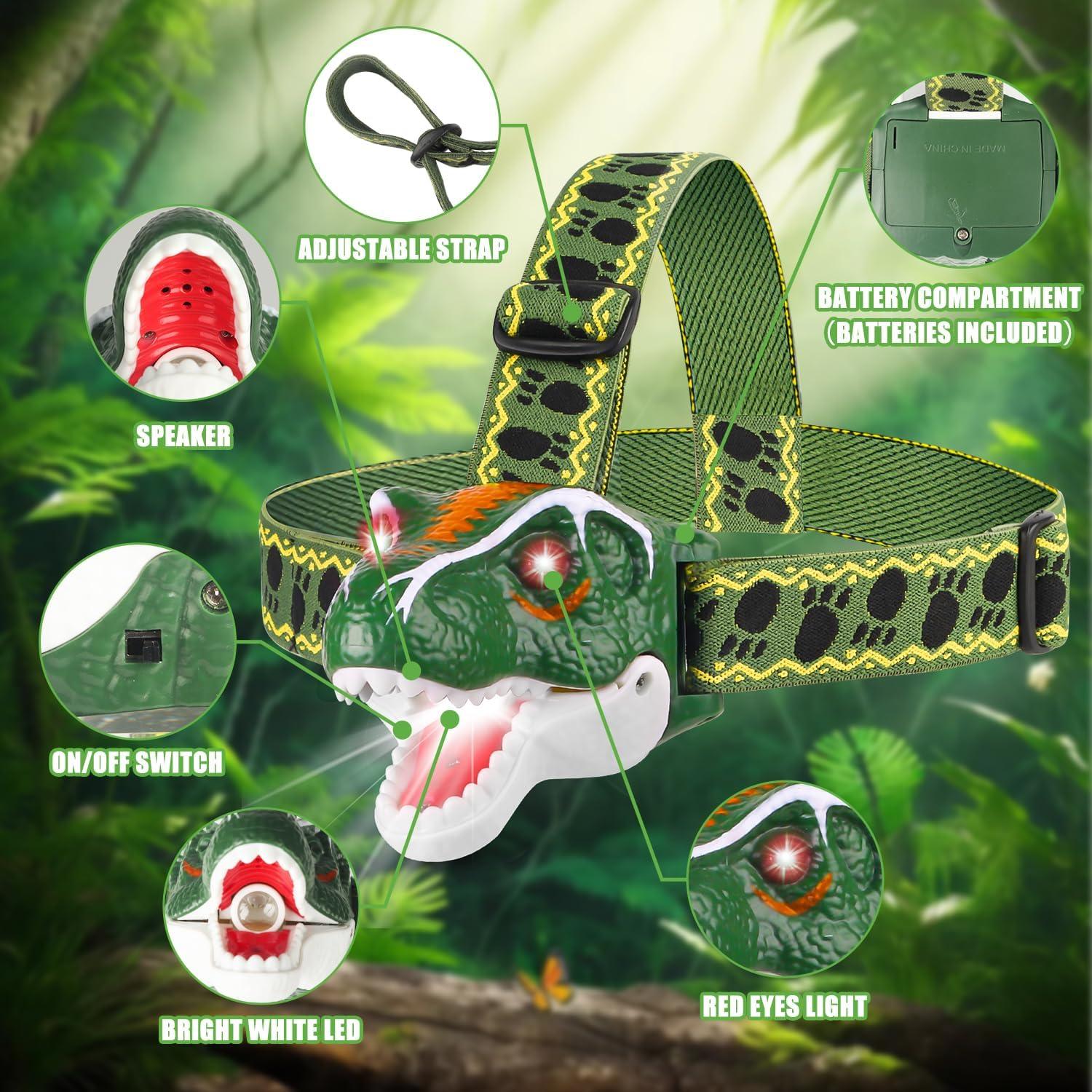 LINTERNA LED Dinosaurio T-Rex TIGTECGAME para Niños