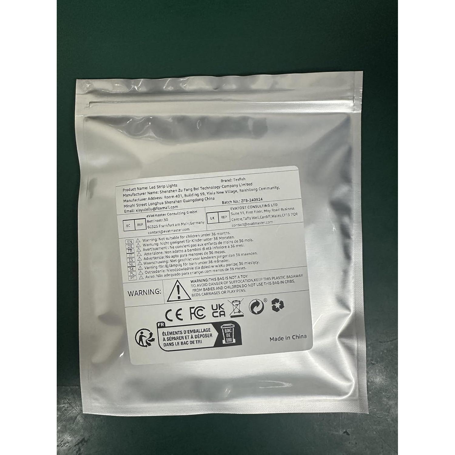 Tira de Luz LED COB 24V 5mm Blanca Cálida 3000K 5m 2000 LEDs