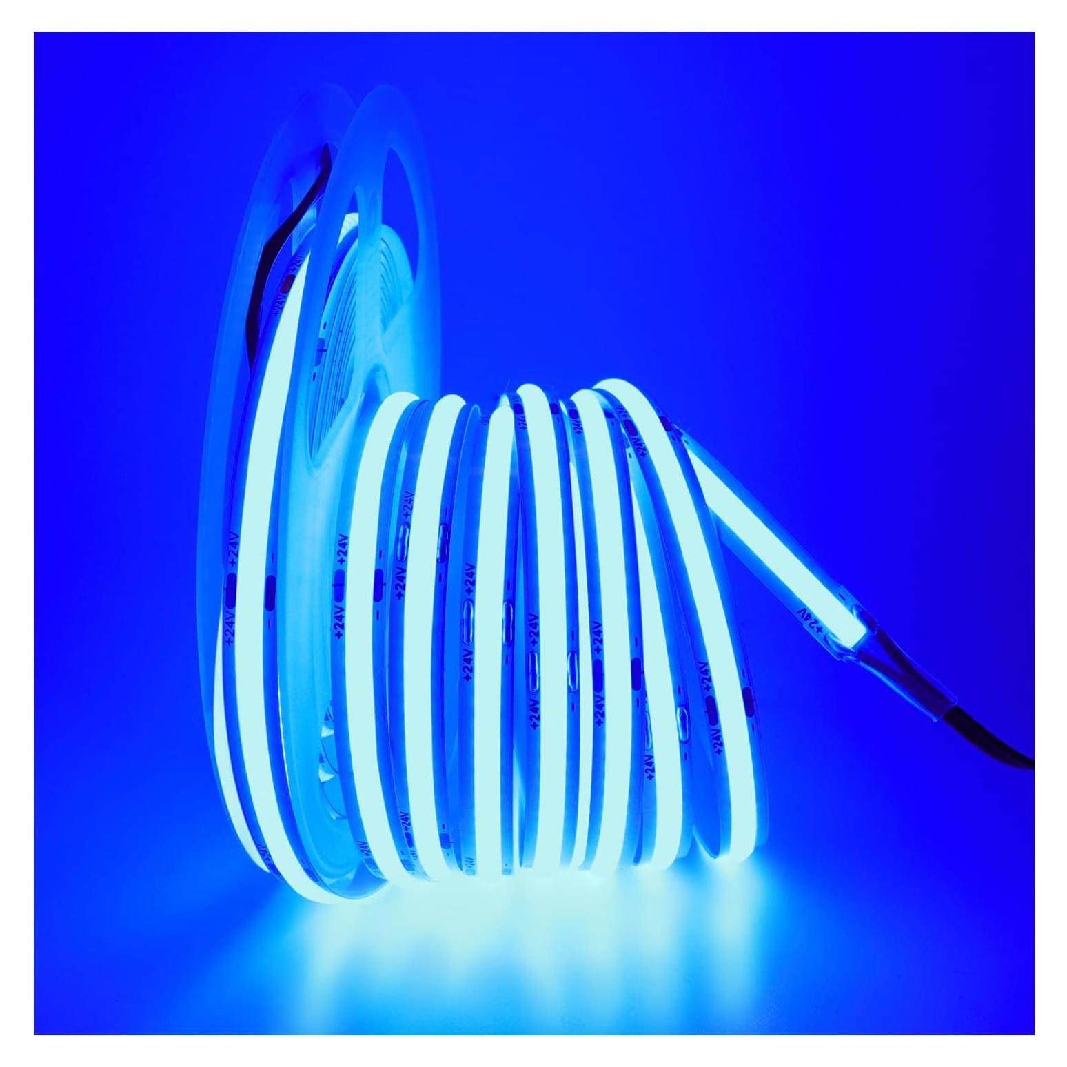 Tira LED COB 24V Azul 5m 1600 LEDs 320 LEDs/m ZFB