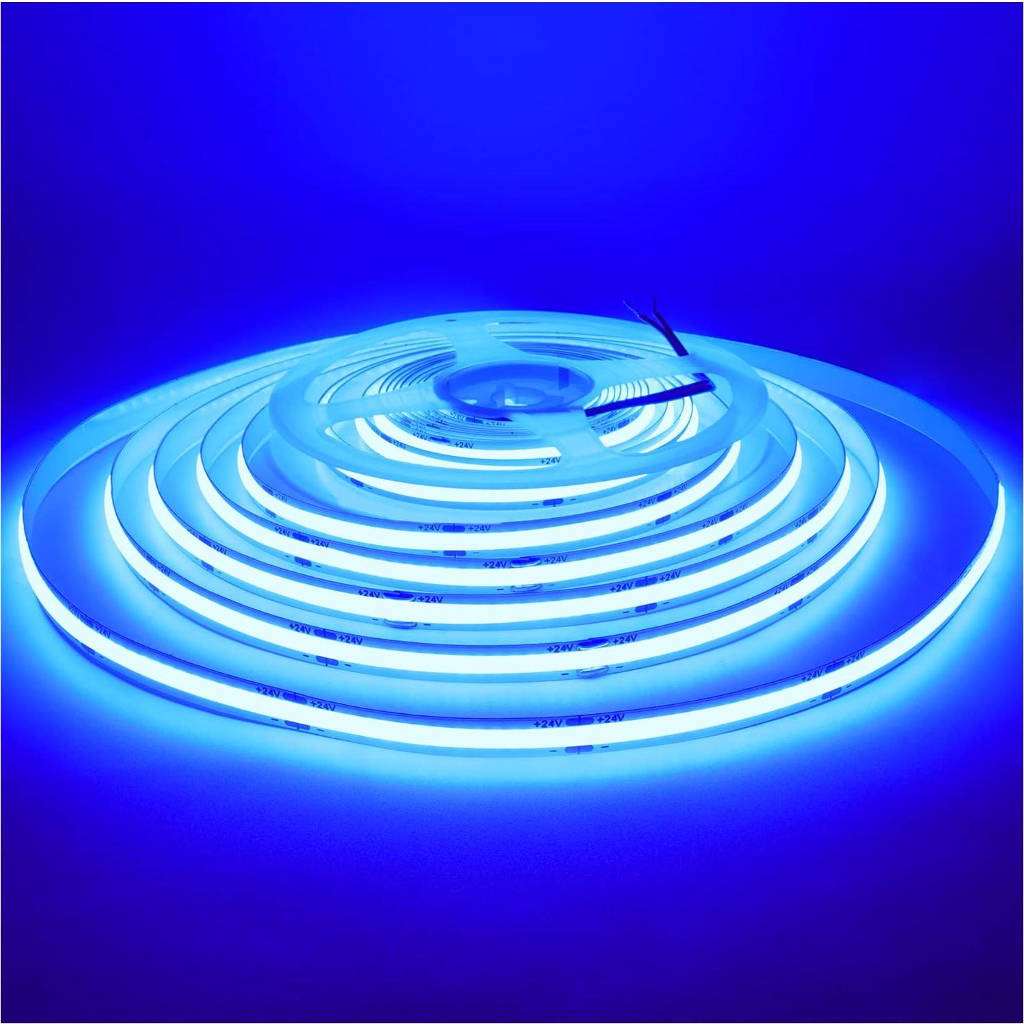 Tira LED COB 24V Azul 5m 1600 LEDs 320 LEDs/m ZFB