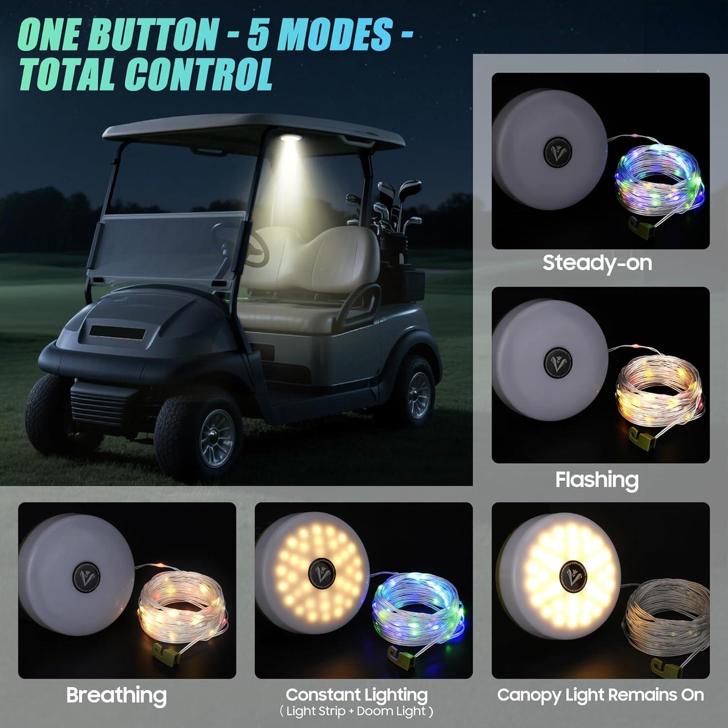 Luz de Techo Universal 10L0L para Carro de Golf con LED Neón 10M