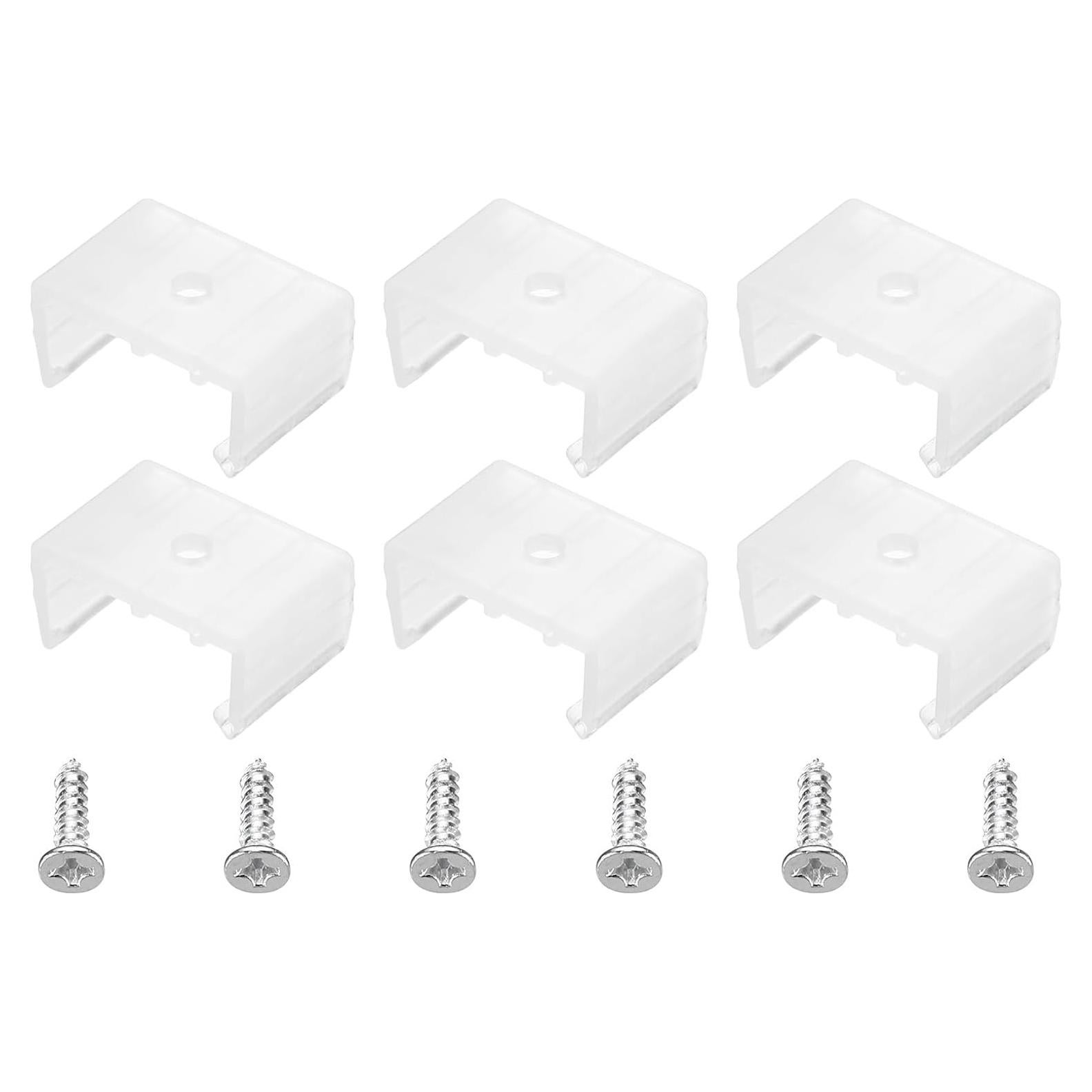 Clips de Montaje LED Neon MECCANIXITY Translúcido 50 Pzas