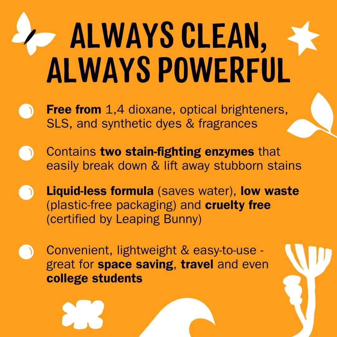 Hojas de Detergente para Ropa Molly's Suds 70 Lavados Bosque Cítrico