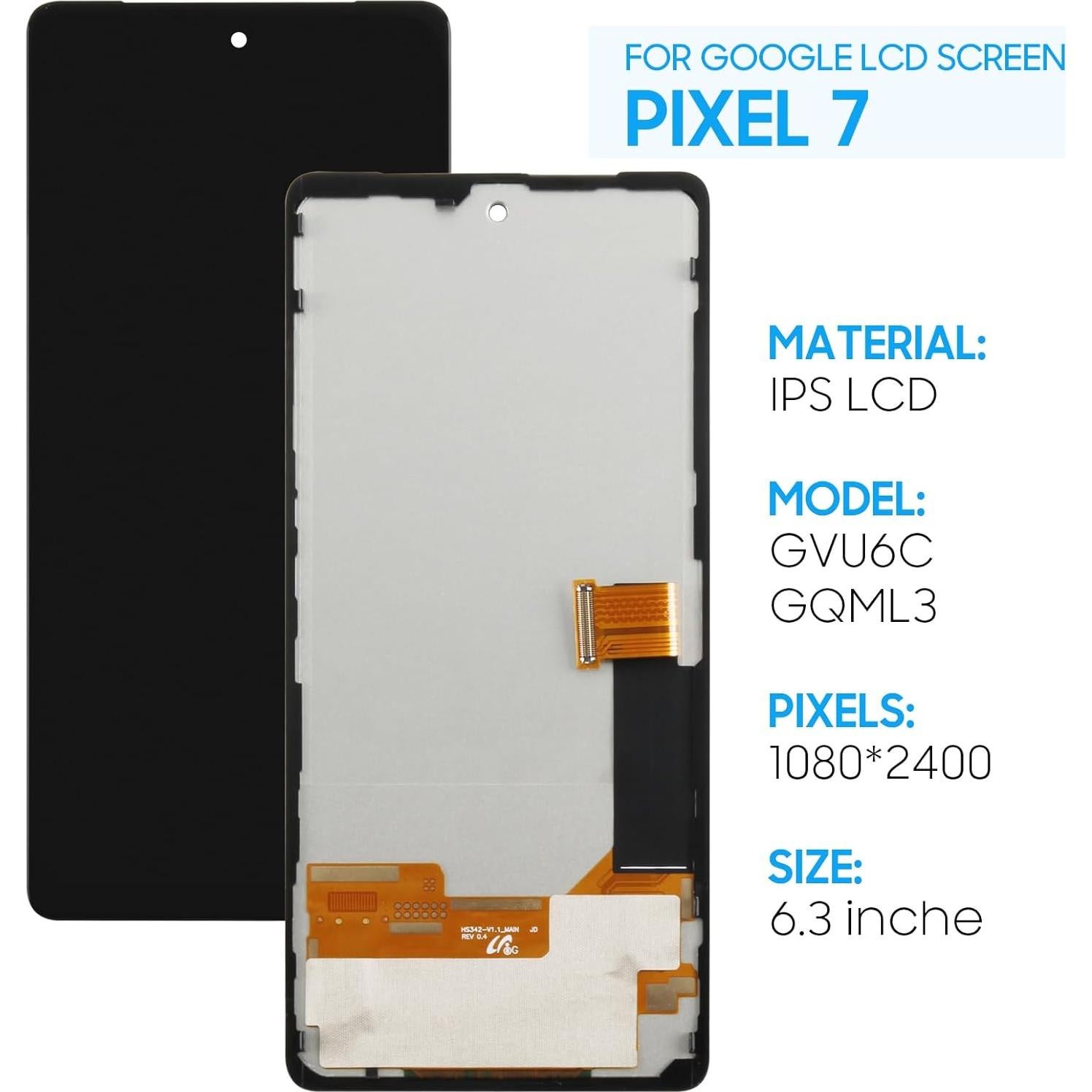 Reemplazo Pantalla LCD Google Pixel 7 GVU6C 6.3" Completo
