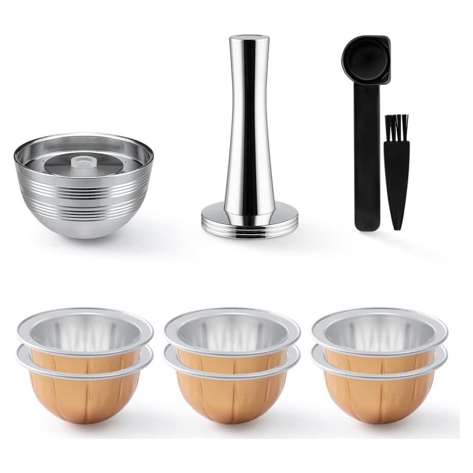 Cápsulas Reutilizables BENFUCHEN para Nespresso Vertuo Next 80/150/230ml