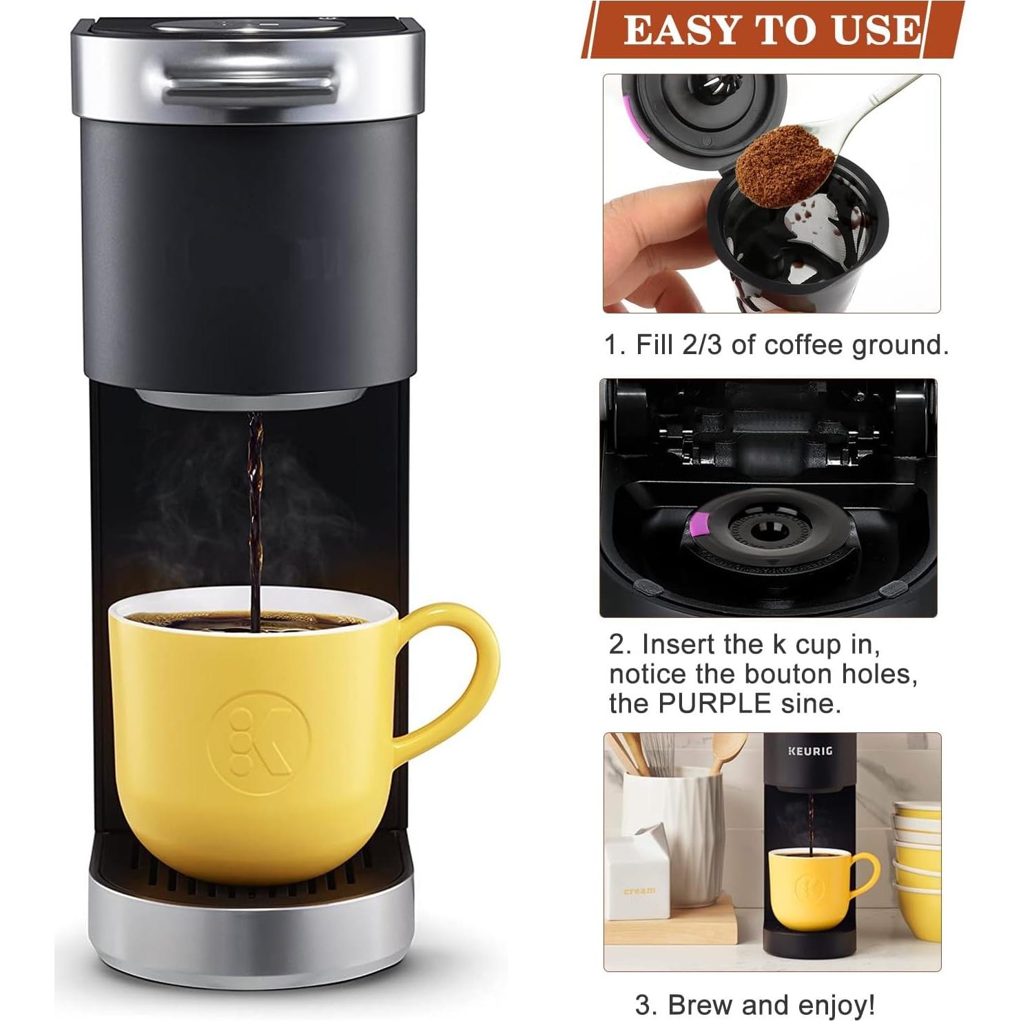 Tazas K reutilizables InwodiTeki para K-Mini y K-Duo, 2 unidades