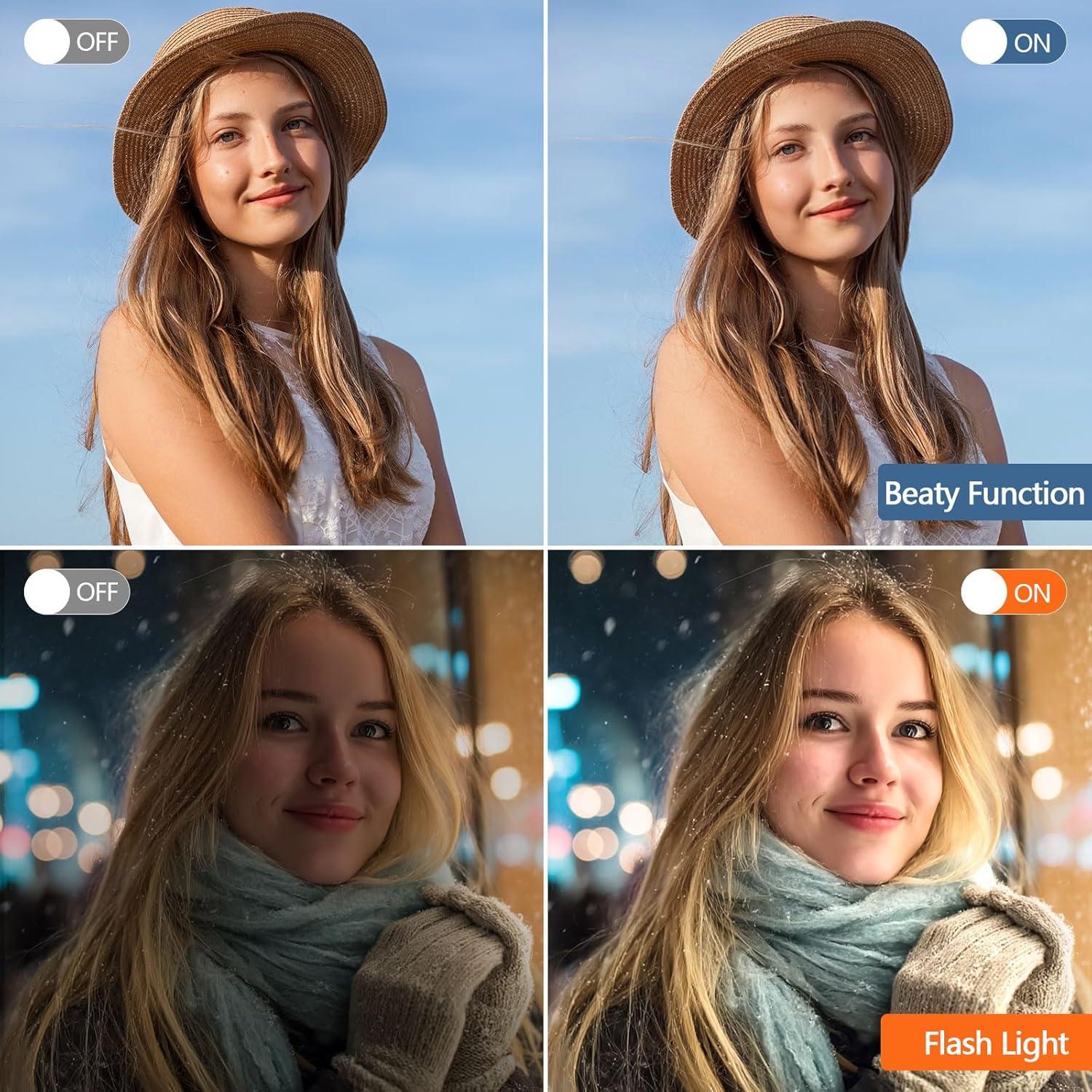 Cámara Digital 8K FARCODLE W05-8K-1 64MP WiFi Pantalla 4"