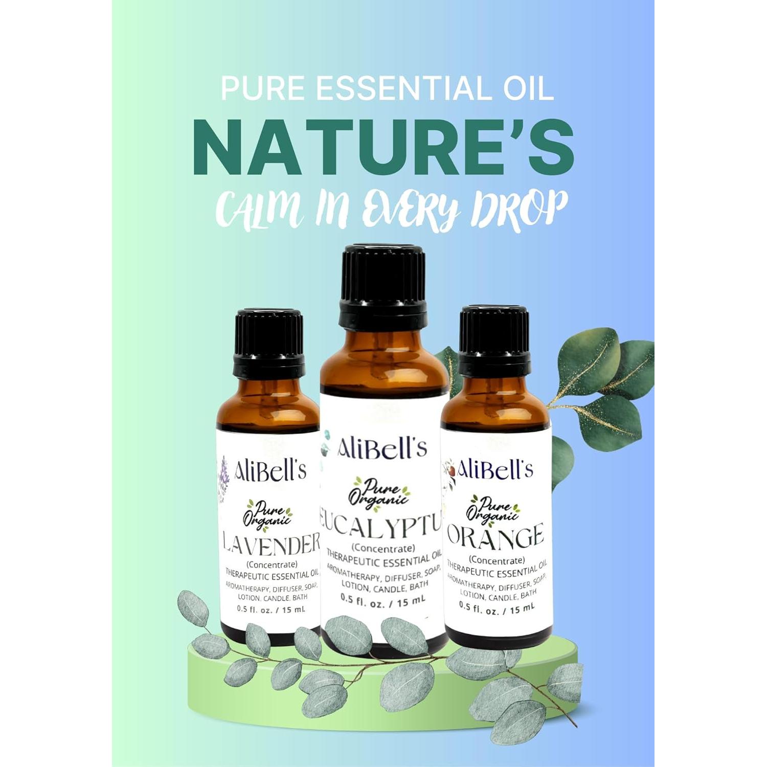 Aceite Esencial de Eucalipto AliBell 15 ml Orgánico para Difusor