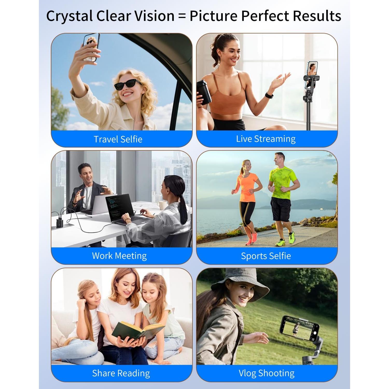 Monitor de Vlog Inalámbrico JXJXQU 1080P HD para iPhone