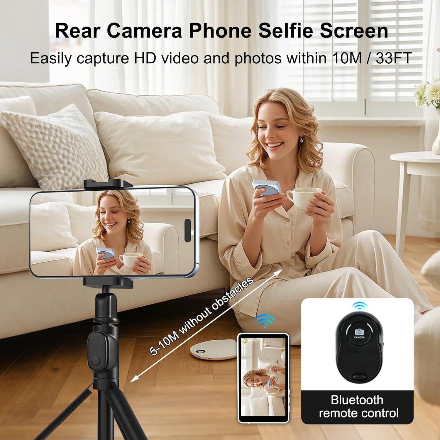 Monitor de Vlog Selfie YXYaoZhengYiGeYi 4K Inalámbrico Blanco