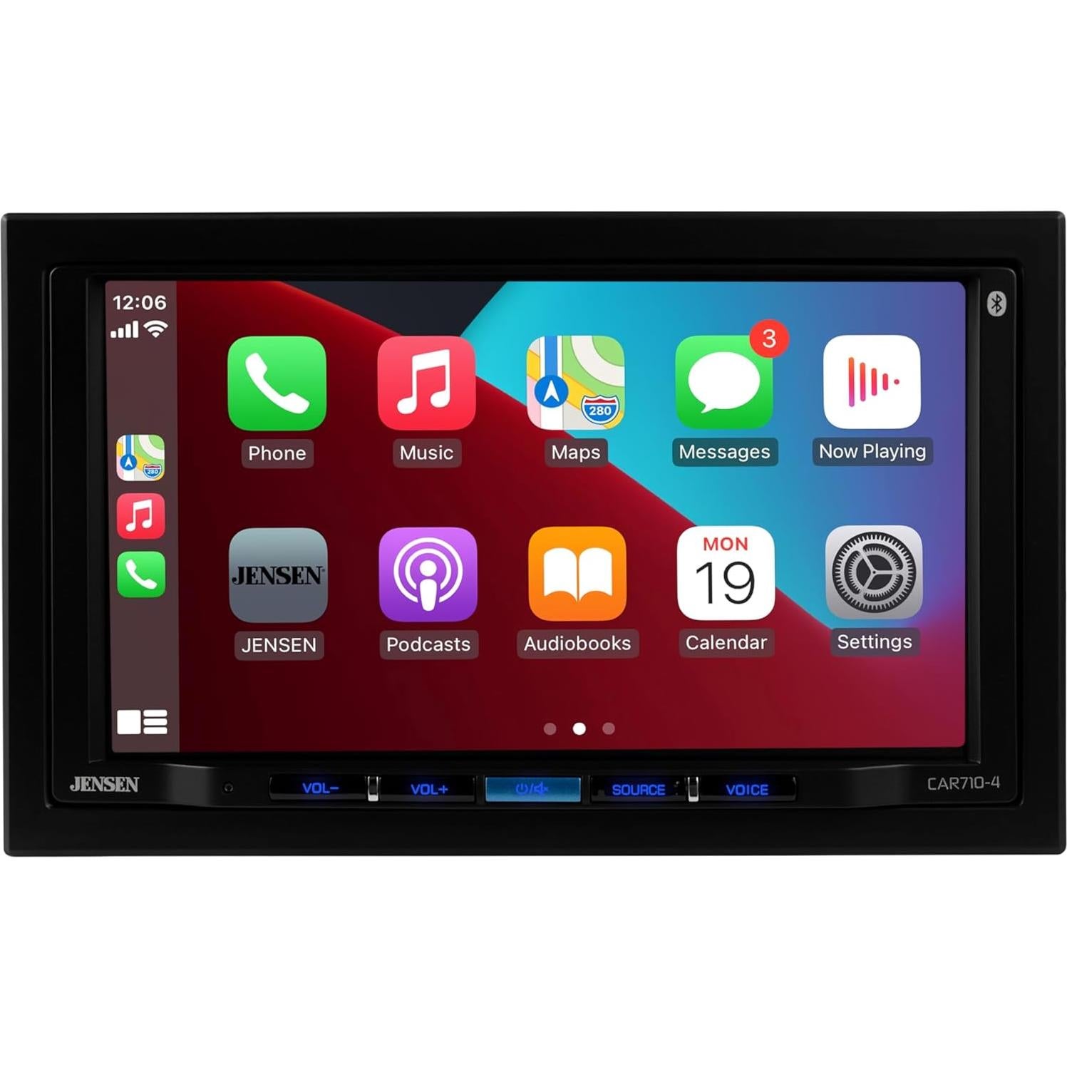 Estéreo Doble DIN Jensen CAR710-4 7" CarPlay Android Auto