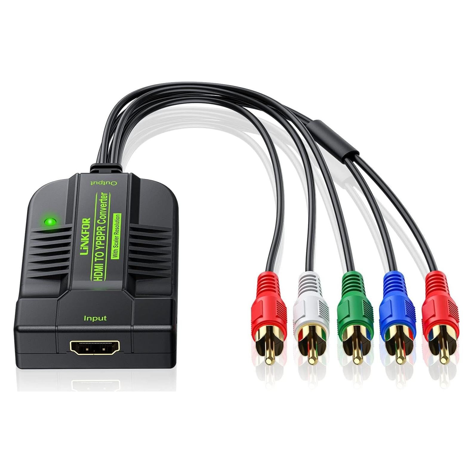 Convertidor HDMI a YPbPr 1080P LiNKFOR Adaptador 5RCA