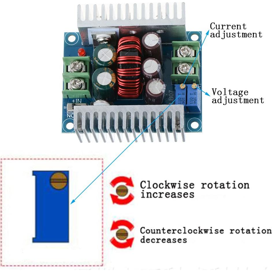 Convertidor Buck ANMBEST 300W 20A DC 6-40V a 1.2-36V