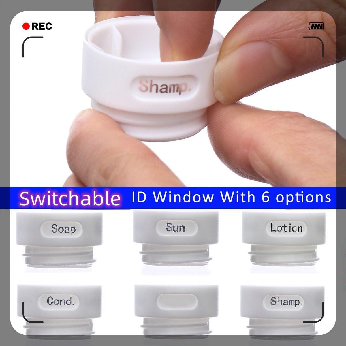 Botellas Reutilizables de Silicona SANTREST 3.3oz Aprobadas por TSA