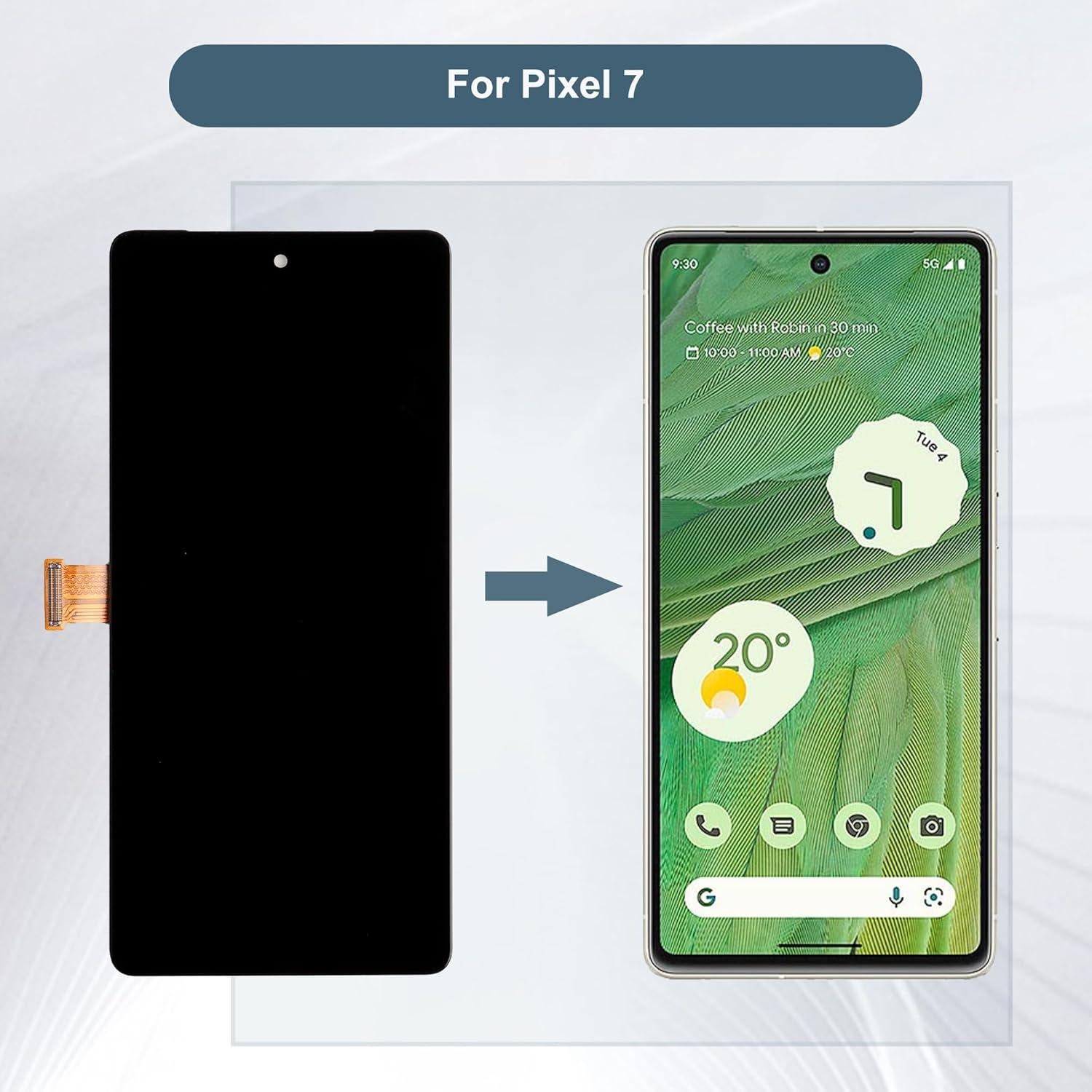 Pantalla LCD TFT Google Pixel 7 GVU6C GQML3 6.3" 16cm