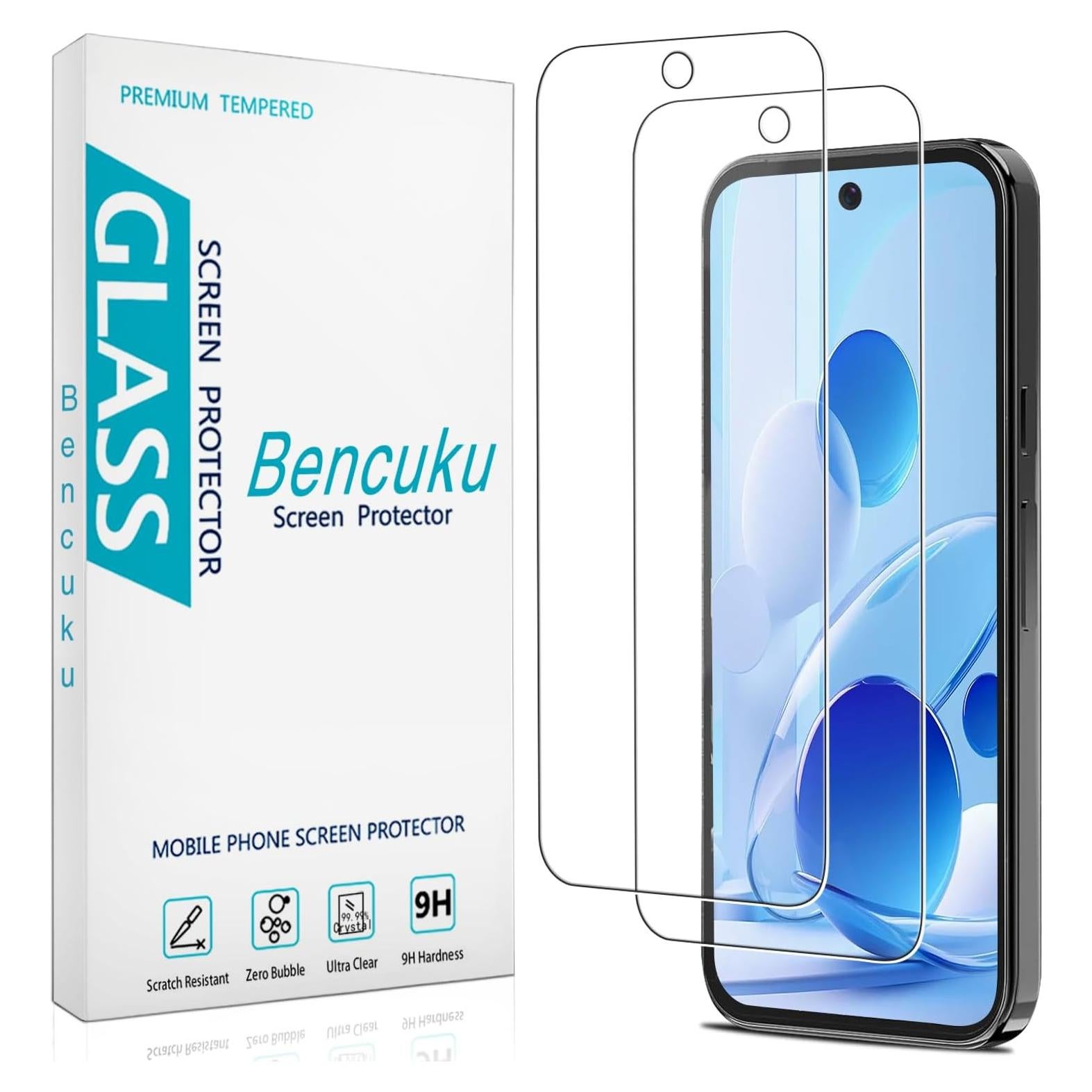 Protector de Pantalla Vidrio Templado Bencuku para Google Pixel 10