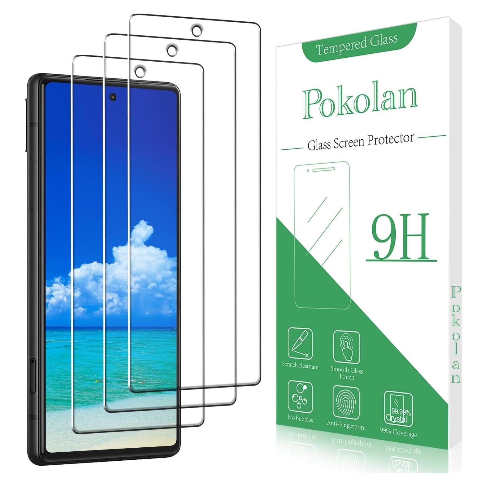 Protector de Pantalla Vidrio Templado Pokolan para Google Pixel 6a