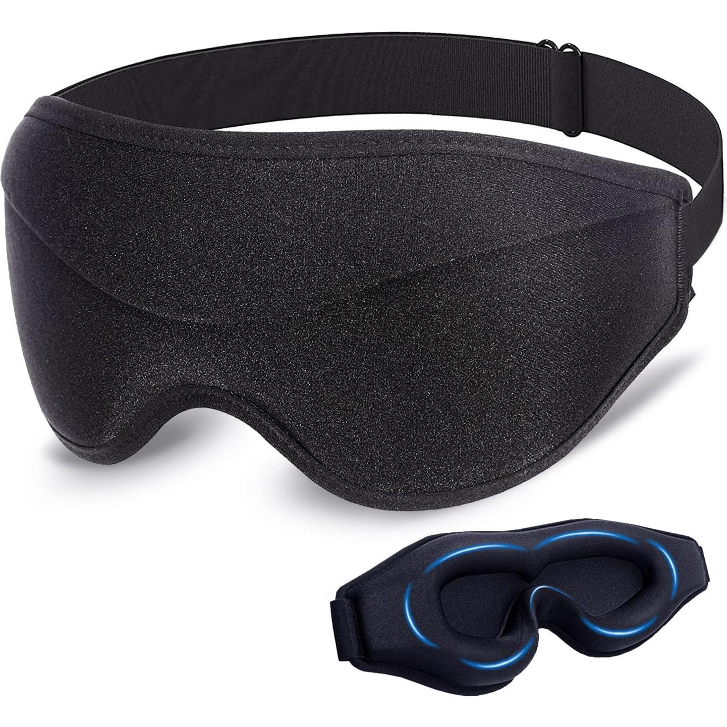 Máscara para dormir blackout AUPHIL 3D ajustable sin presión