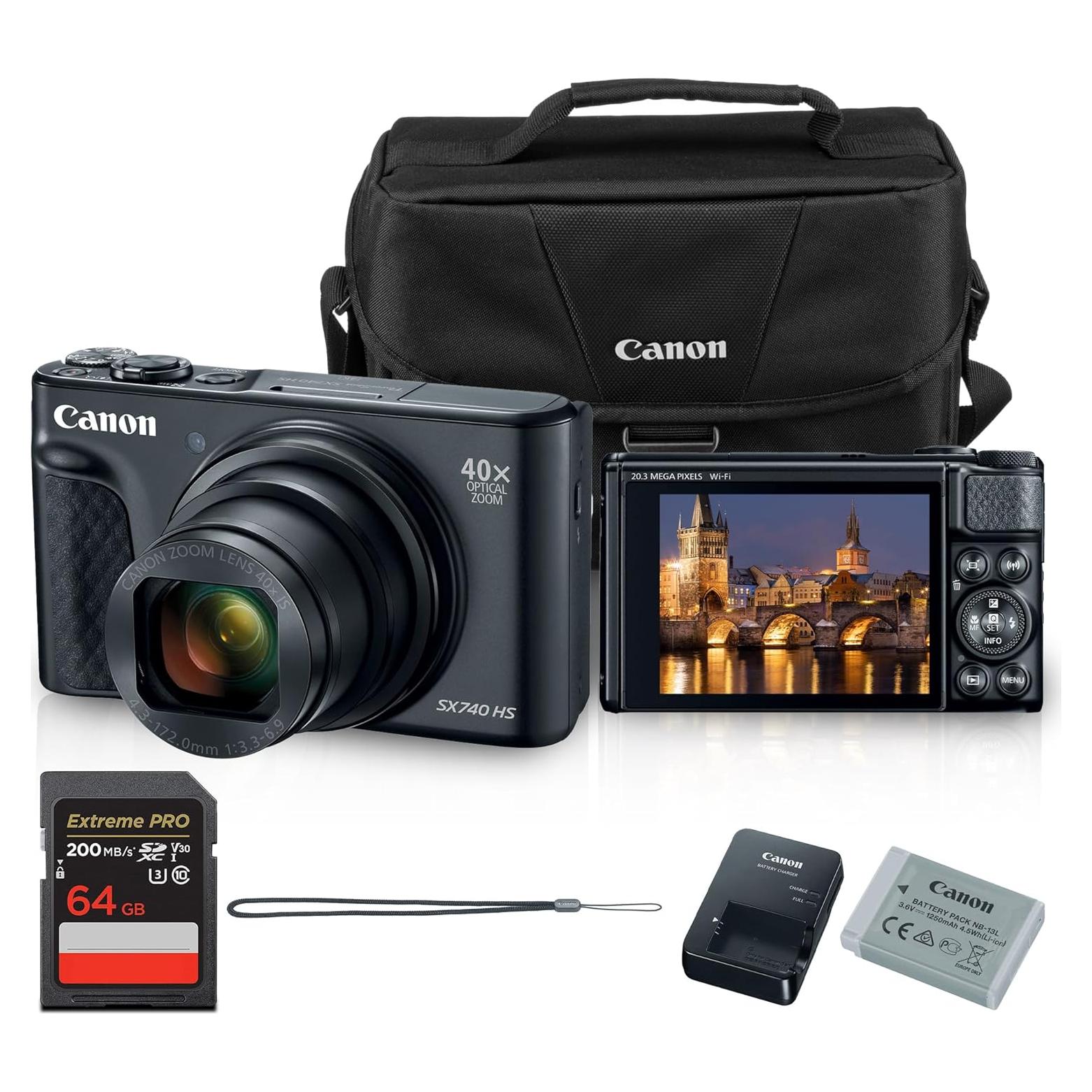 Cámara Digital Canon PowerShot SX740 HS 20.3MP Zoom 40x 4K