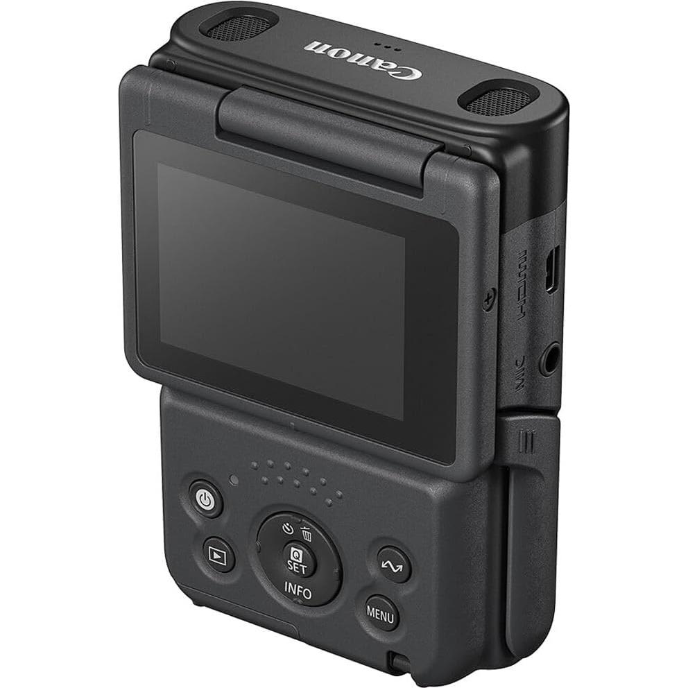 Cámara Vlog Canon PowerShot V10 4K con micrófonos y soporte