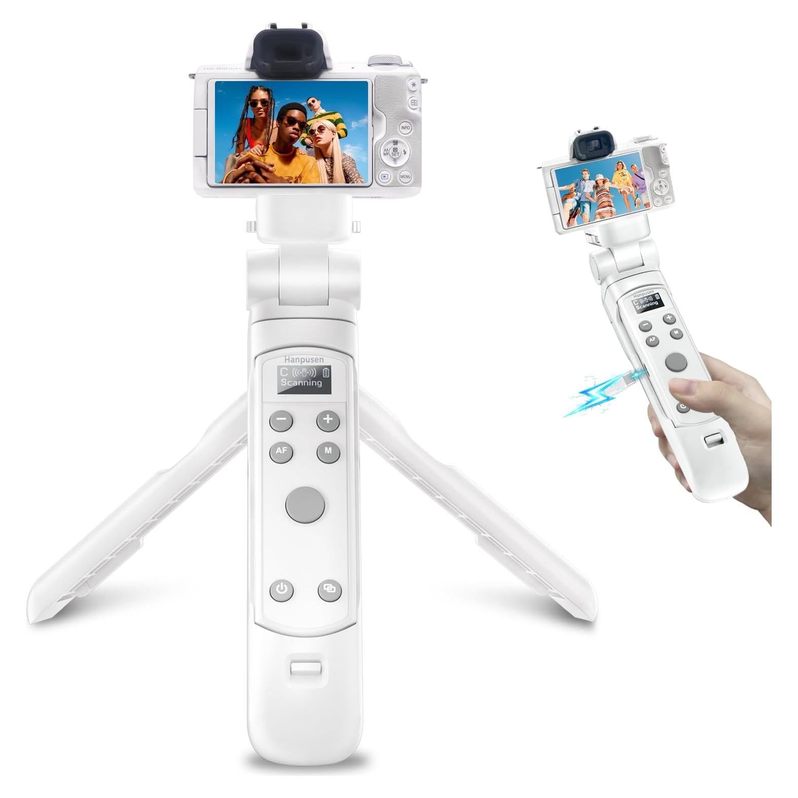 Trípode Hanpusen para cámara Canon con control remoto recargable