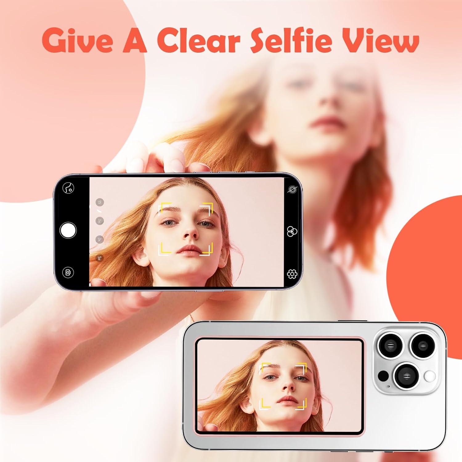 Monitor Selfie Magnético Yattberak Rosa 1800mAh Bluetooth