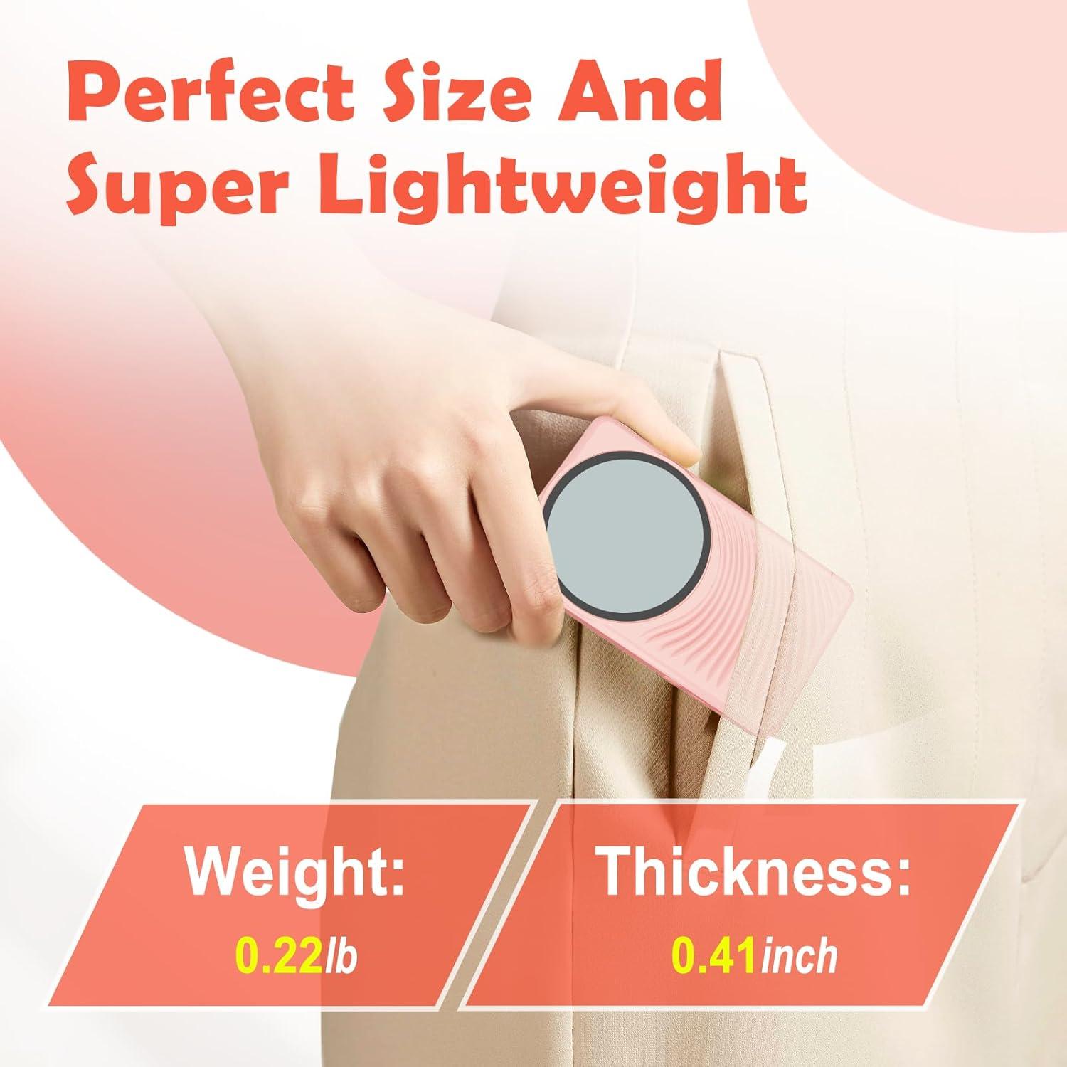 Monitor Selfie Magnético Yattberak Rosa 1800mAh Bluetooth