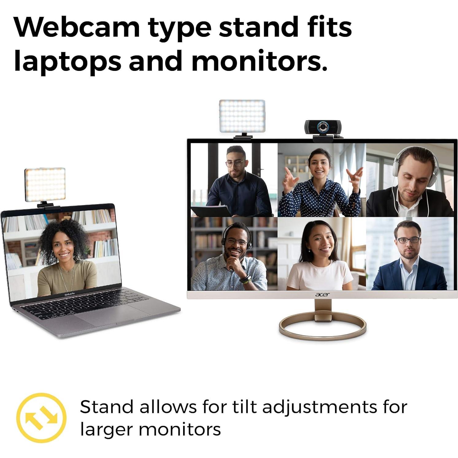 Kit de Iluminación para Videoconferencias HumanCentric, Luz USB-C Ajustable