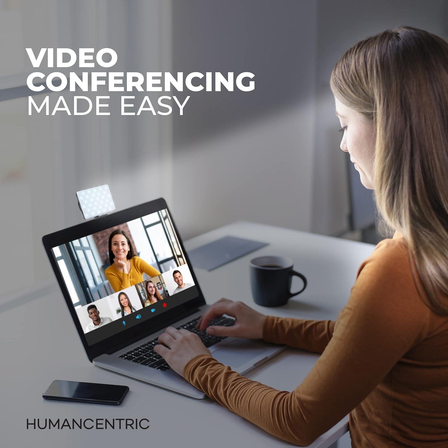 Kit de Iluminación para Videoconferencias HumanCentric, Luz USB-C Ajustable
